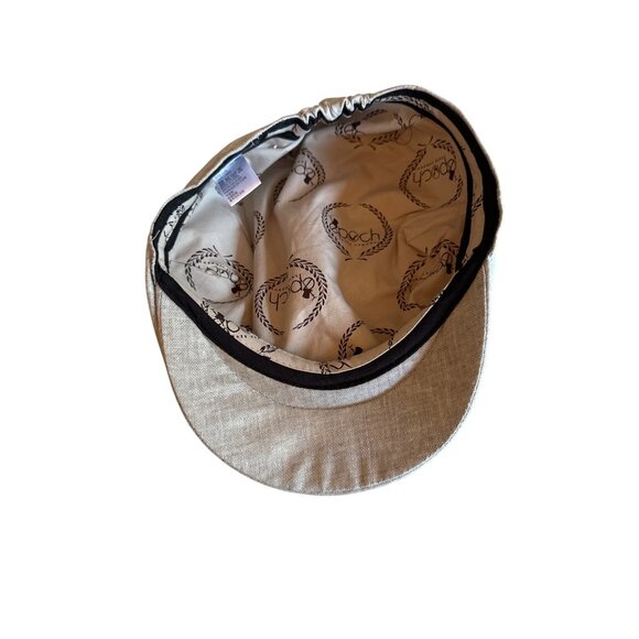 Epoch Hats Company L/XL Linen Gray Newsboy Cap Golf Sport Gatsby - Picture 4 of 5